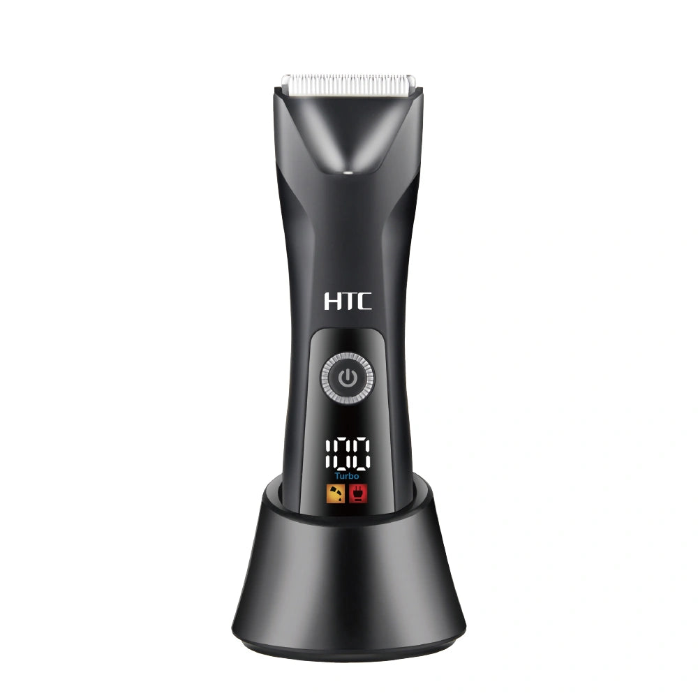 HTC AT-018 Fully Body Shaver Washable Type-C Rechargeable Ceramic Blade Electronic Shaving Machine