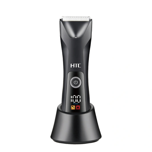 HTC AT-018 Fully Body Shaver Washable Type-C Rechargeable Ceramic Blade Electronic Shaving Machine