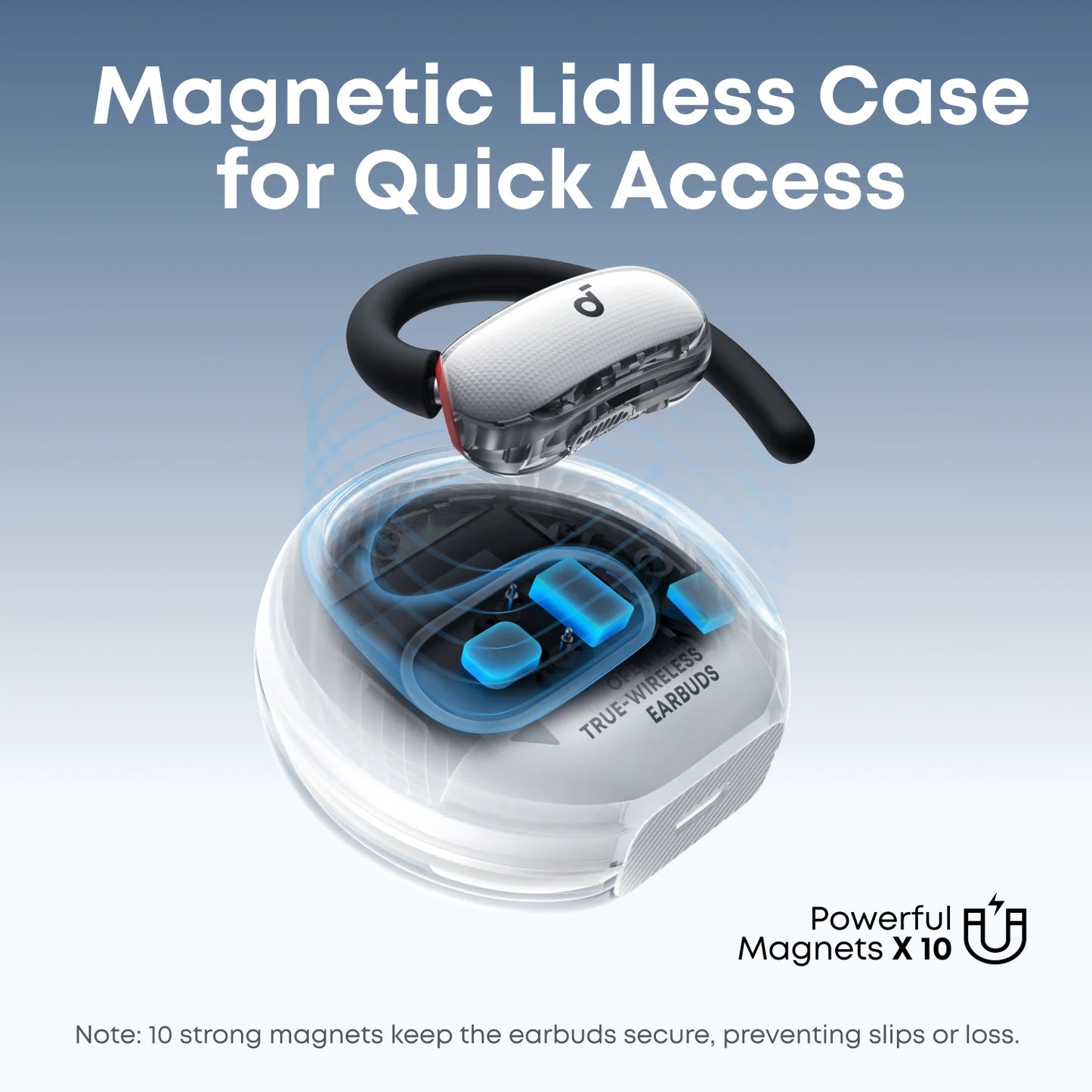 Anker soundcore V40i | Comfortable Fit and Clear Sound, Lidless Case