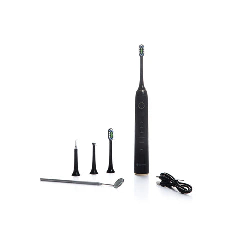 Silkypel Electric Toothbrush Set, With 4 Replacement Heads (1704279478278)