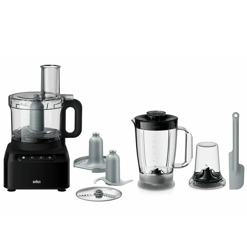 Braun FP3132BK Food Processor - 800 Watts / Black