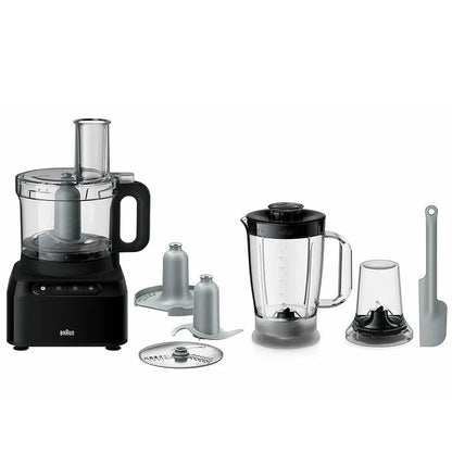 Braun FP3132BK Food Processor - 800 Watts / Black