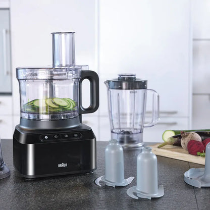 Braun FP3132BK Food Processor - 800 Watts / Black