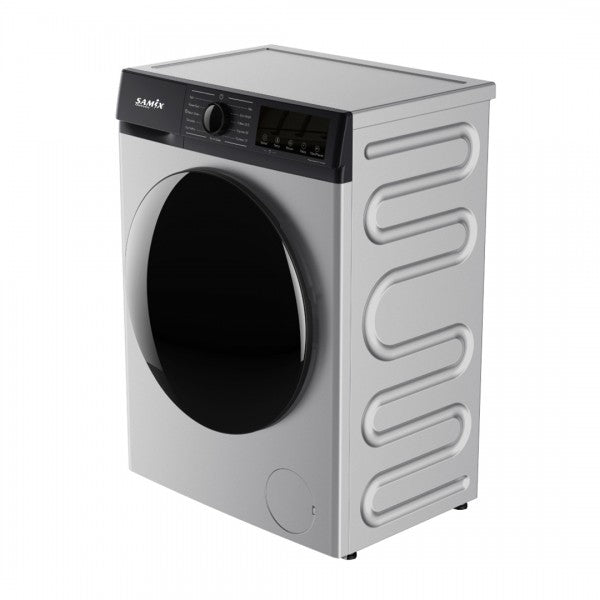 Samix fully automatic washing machine, 12 kg, silver SNK-WM12KGS