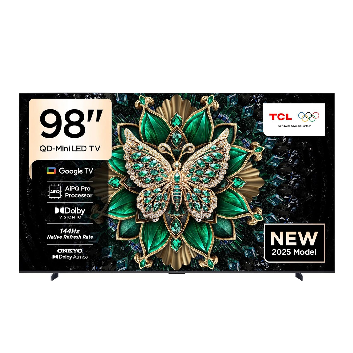 TCL 98C6K Television 98 Inch Smart TV 4K QD-Mini LED Colorful Quantum Crystal HDR 10+ Gaming Google TV