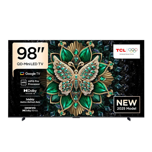 TCL 98C6K Television 98 Inch Smart TV 4K QD-Mini LED Colorful Quantum Crystal HDR 10+ Gaming Google TV