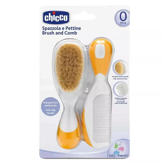 Chicco – Comb & Brush Set – Orange