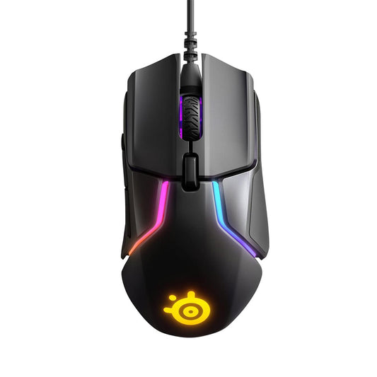 SteelSeries Rival 600 TrueMove3+ Optical Sensor, Precision Esports Wired RGB Gaming Mouse w/ Dual Sensor 12000 CPI, Customizable Weight Up To 128?g
