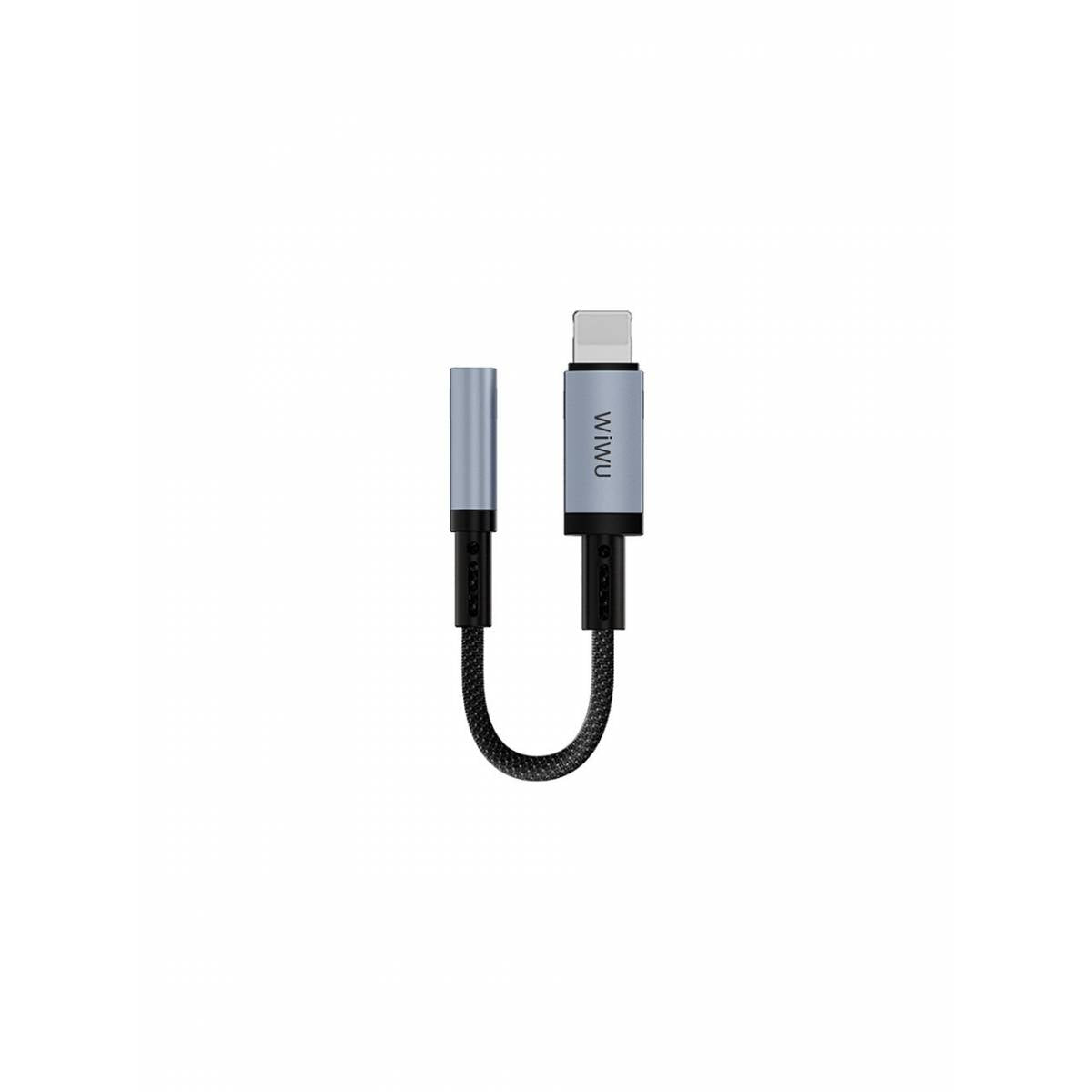 Wiwu Lightning to 3.5mm Aux Converter Audio Adapter Wiwu WI-C047 Legend Series 15cm - Black