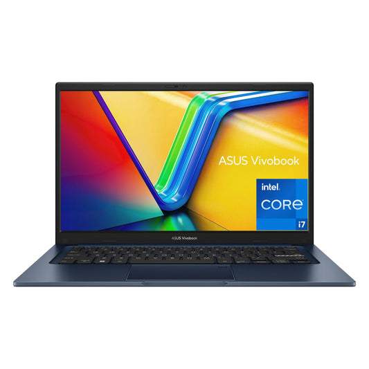 Laptop ASUS Vivobook 14, Intel Core™ i7-1355U 10-Cores Processor, 16GB DDR4 (Customized), 14" FHD IPS 250nits Display, Wi-Fi 6E, Bluetooth 5.3 - Quiet Blue (X1404VA-NK1172)