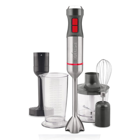 Ufesa Vario 1200 Max Hand Blender, Power 1200 W, 20 Speeds + Turbo, Body and 4 Stainless Steel Blades(BP4654)
