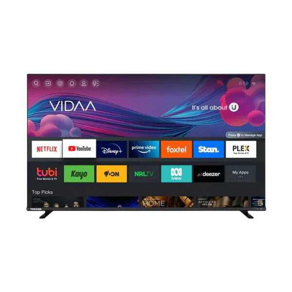 Toshiba 50-inch VIDAA 4K TV & Gazal 301 Titanium & Lenovo Tab