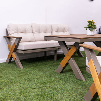 Lotus Lounge Set (5 Seaters) - Cream