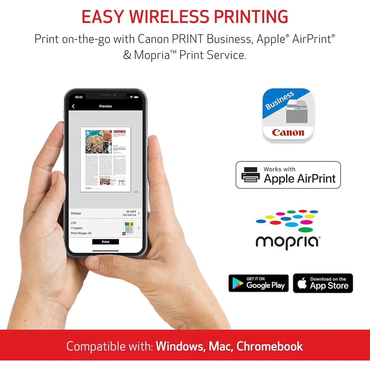 Canon i-SENSYS LBP122DW Laser Mono Printer Duplex Wireless & USB & Network Interface For Windows/Mac/Linux - Black