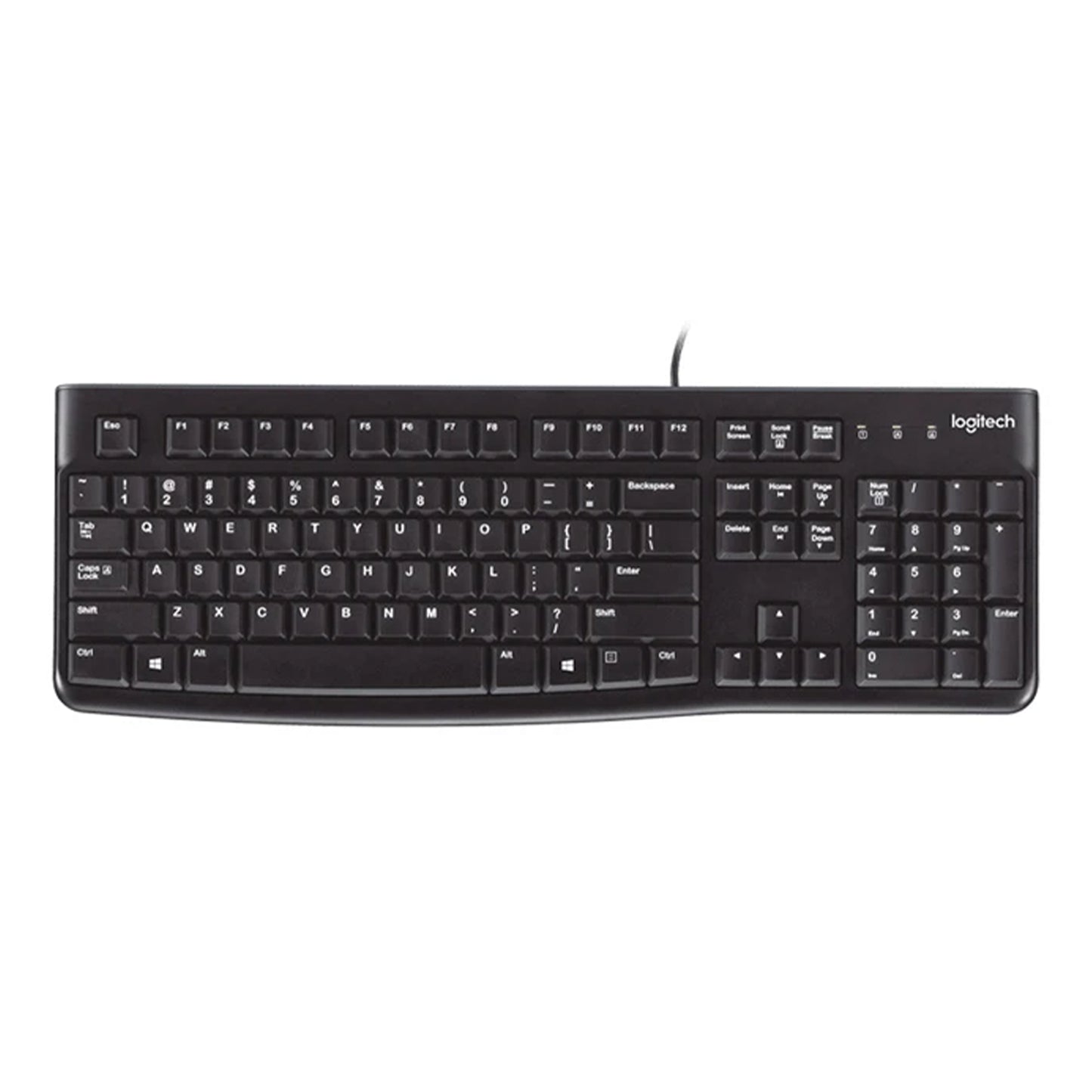 Logitech K120 USB Keyboard Spill-Resistant with Quiet Typing (920-002495)