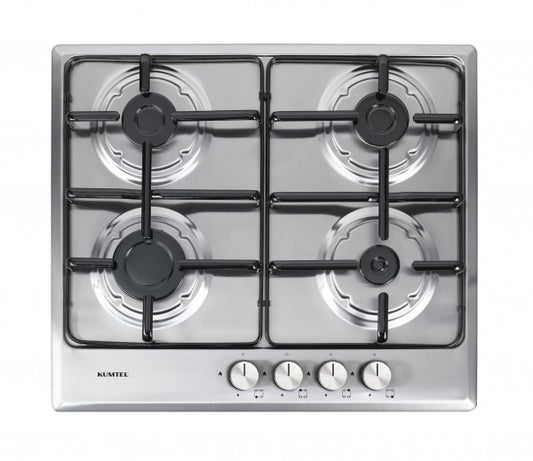 Kumtel M6-40BF Silver Metal Gas Cooker