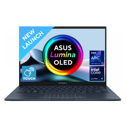 Laptop ASUS Zenbook 14 OLED Light Weight Laptop, Intel vPro® Enterprise Intel® Core™ Ultra 9 Processor 285H Up to 5.4 GHz 14 Inch, 3K (2880 x 1800) OLED TOUCH Ponder Blue - Windows 11 Home (UX3405CA-PZ252W)