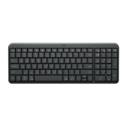Logitech K250 Bluetooth Keyboard with Numpad, Easy Connectivity, Compact Wireless Keyboard Made with Recycled Plastic, Spill-Resistant, Comfortable Keys - Windows/MacOS - Graphite
