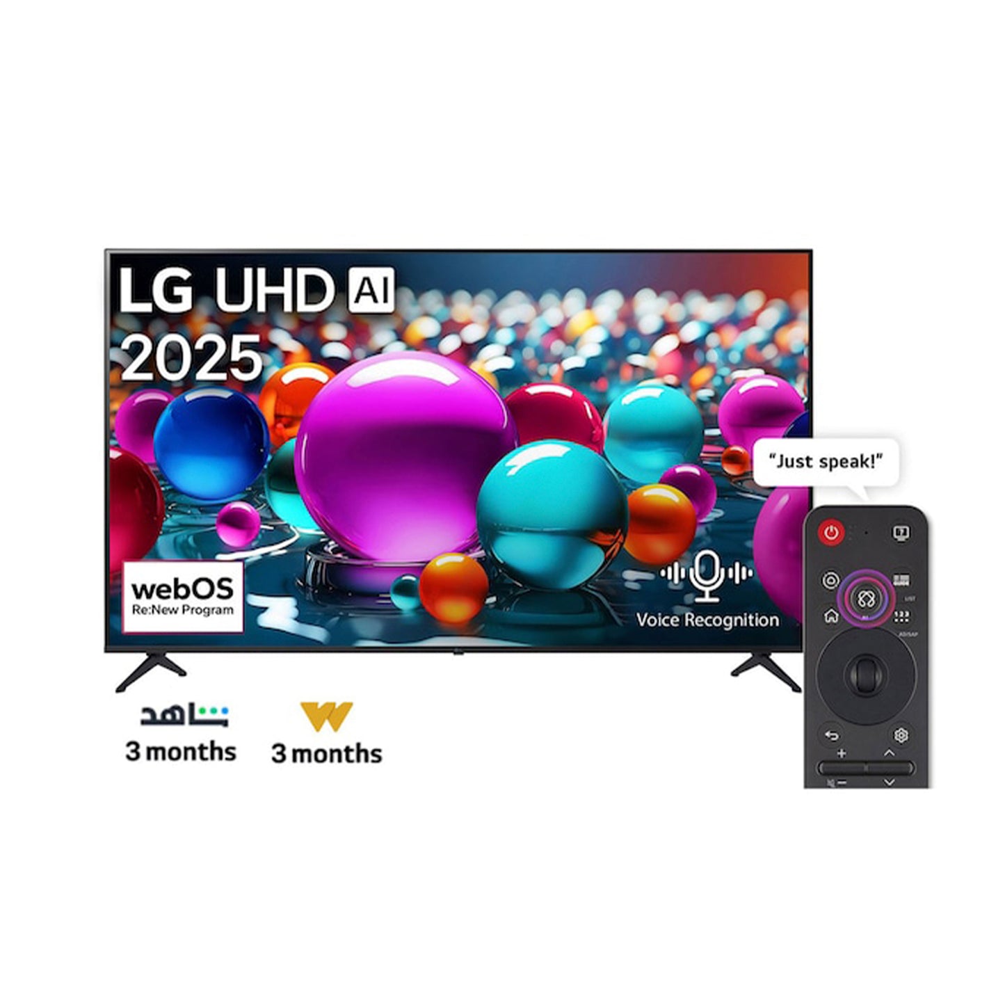 65 Inch LG UHD AI UA85 4K Smart TV AI Magic remote HDR10 WebOS25 2025