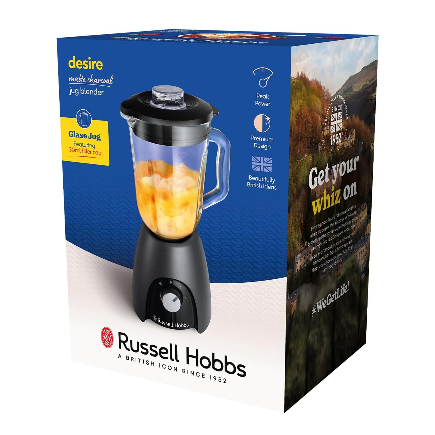 Russell Hobbs Jug Blender [Smoothie Maker] Mixer for Juices & Baby Food (27121)