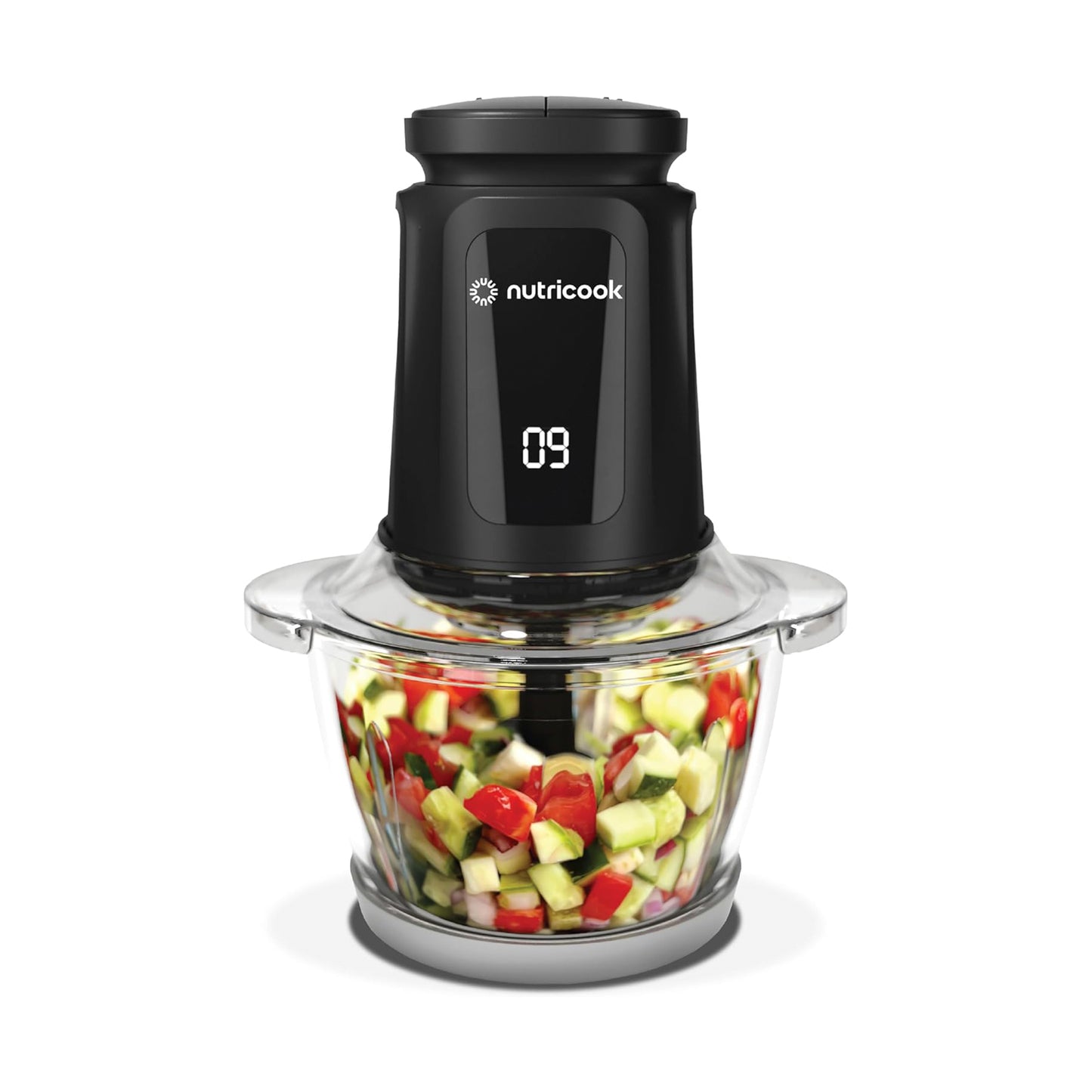 Nutricook Multi Purpose Glass Chopper & Mincer, 500 W (NC-CH1200)