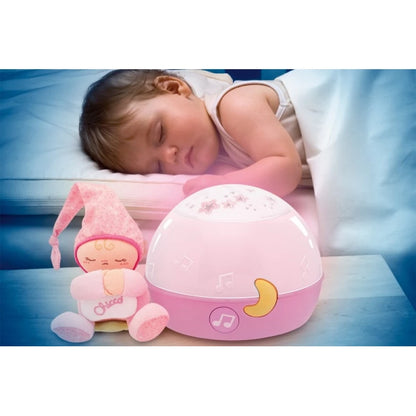 Chicco Goodnight Stars Soft Musical Nightlight - Pink