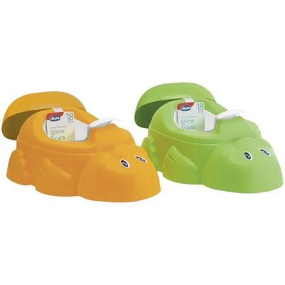 Anatomical Potty With Inner Potty - Duck Shape Green Orange (8003670989349)