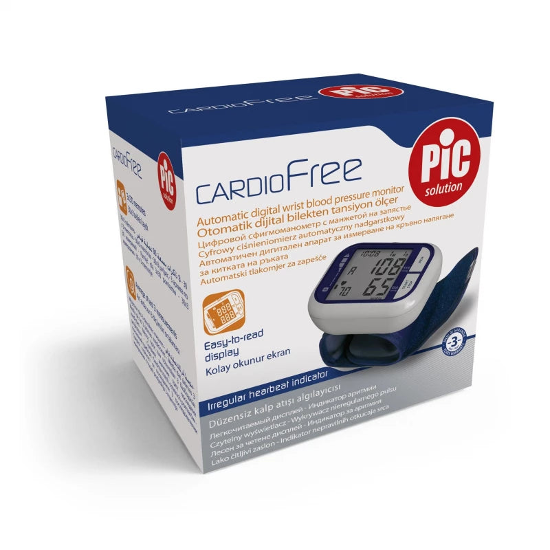 PIC SOLUTION Cardio Free Wrist Blood Pressure Monitor