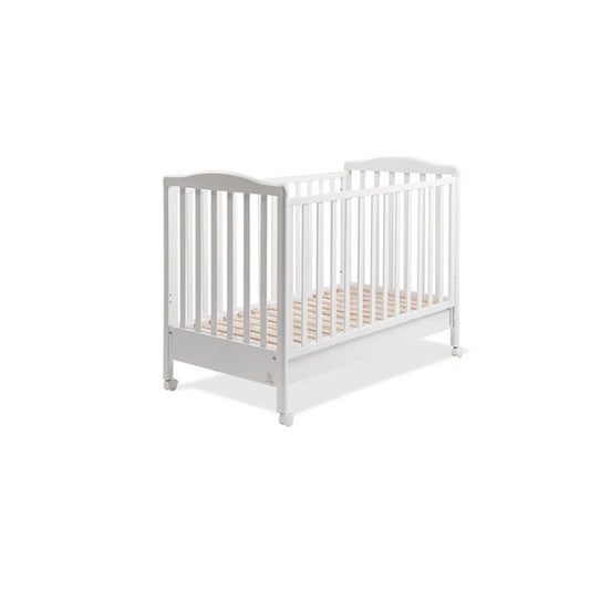 Italbaby Flash Ivory Wooden Cot, White (8022788213672)