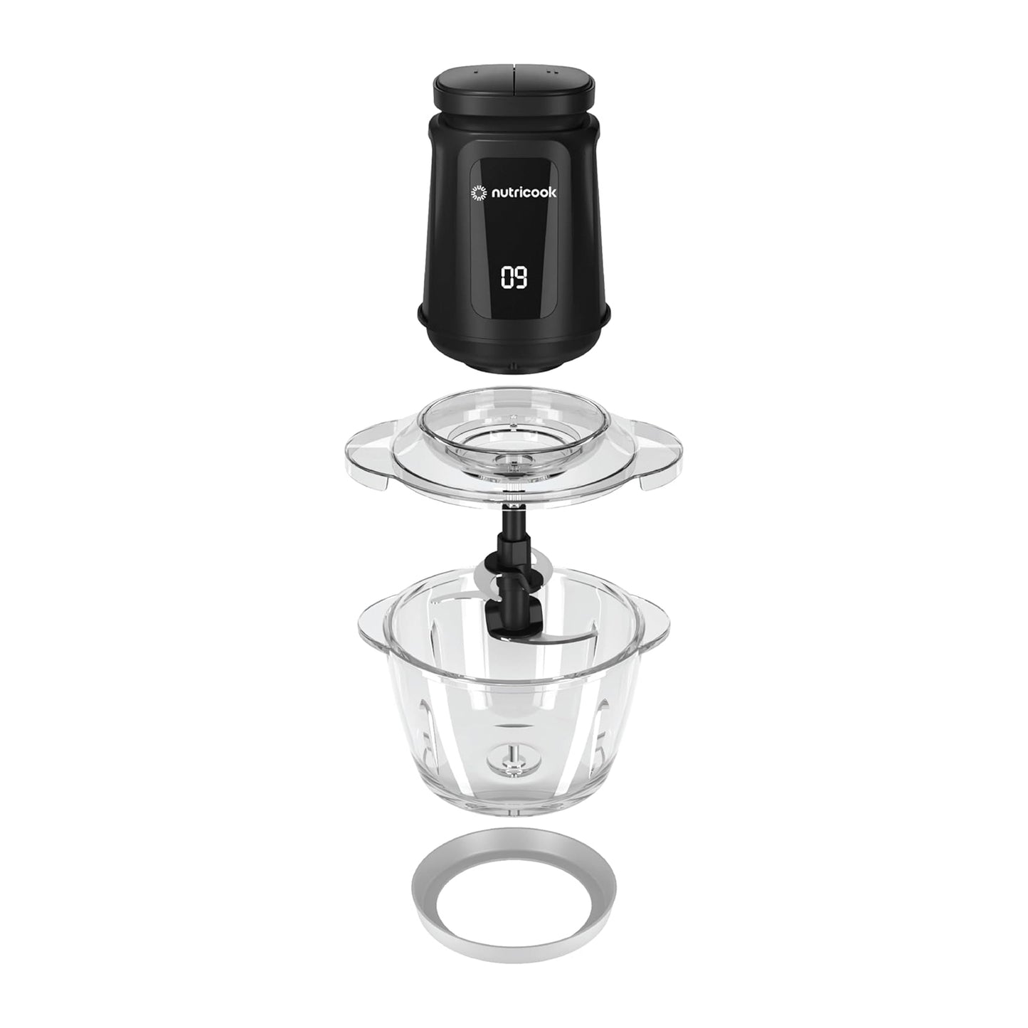 Nutricook Multi Purpose Glass Chopper & Mincer, 500 W (NC-CH1200)