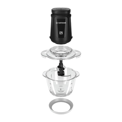 Nutricook Multi Purpose Glass Chopper & Mincer, 500 W (NC-CH1200)