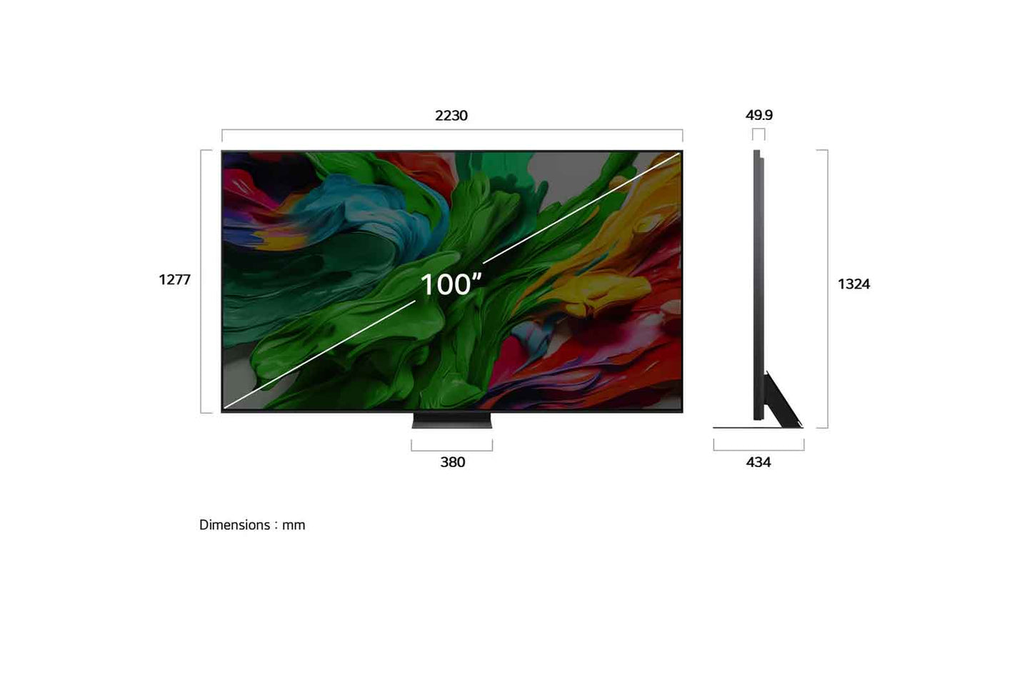 100 inch LG QNED evo AI QNED86 MiniLED 4K 120Hz Smart TV AI Magic remote webOS25 2025