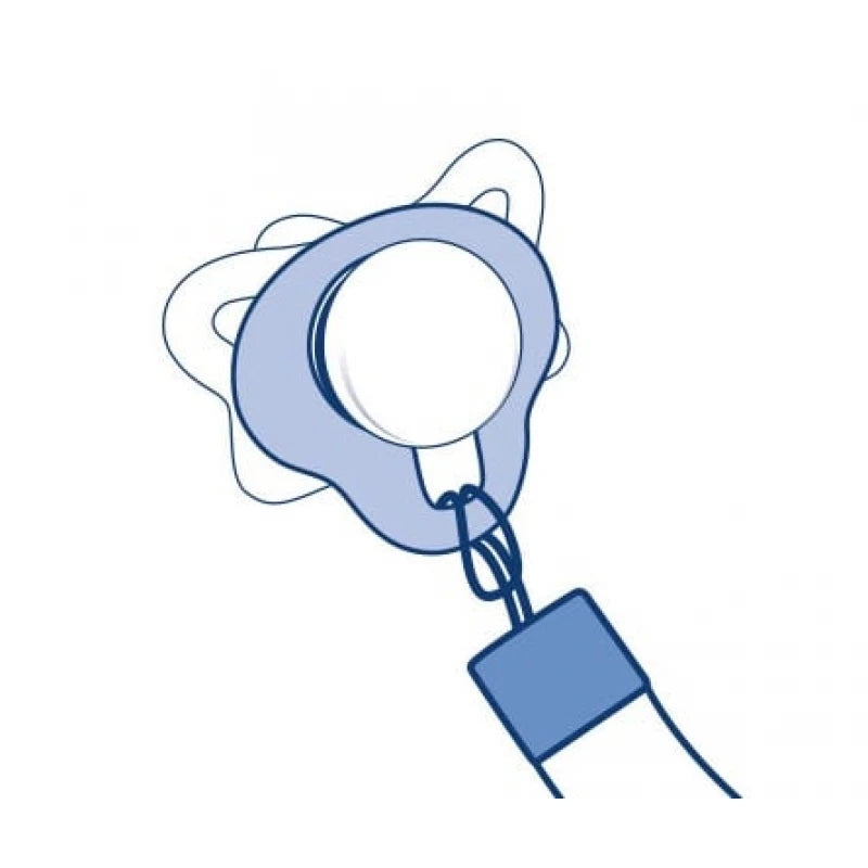 Chicco Fashion Soother Clip Holder - Blue