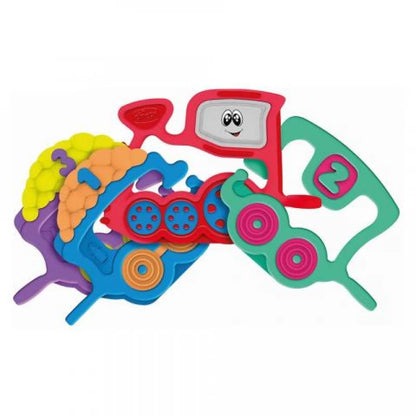 Chicco Toy Rattle 123 Train, Multi Color