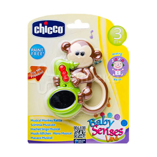 Chicco Baby Senses Musical Monkey Rattle