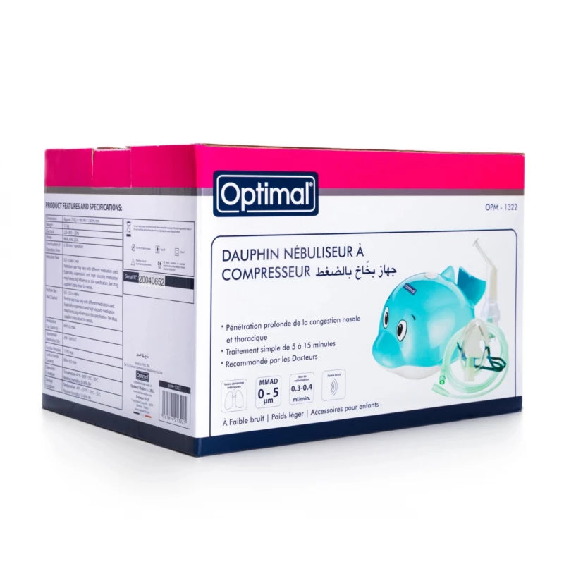 Optimal Compressor Nebulizer, Dolphin Design