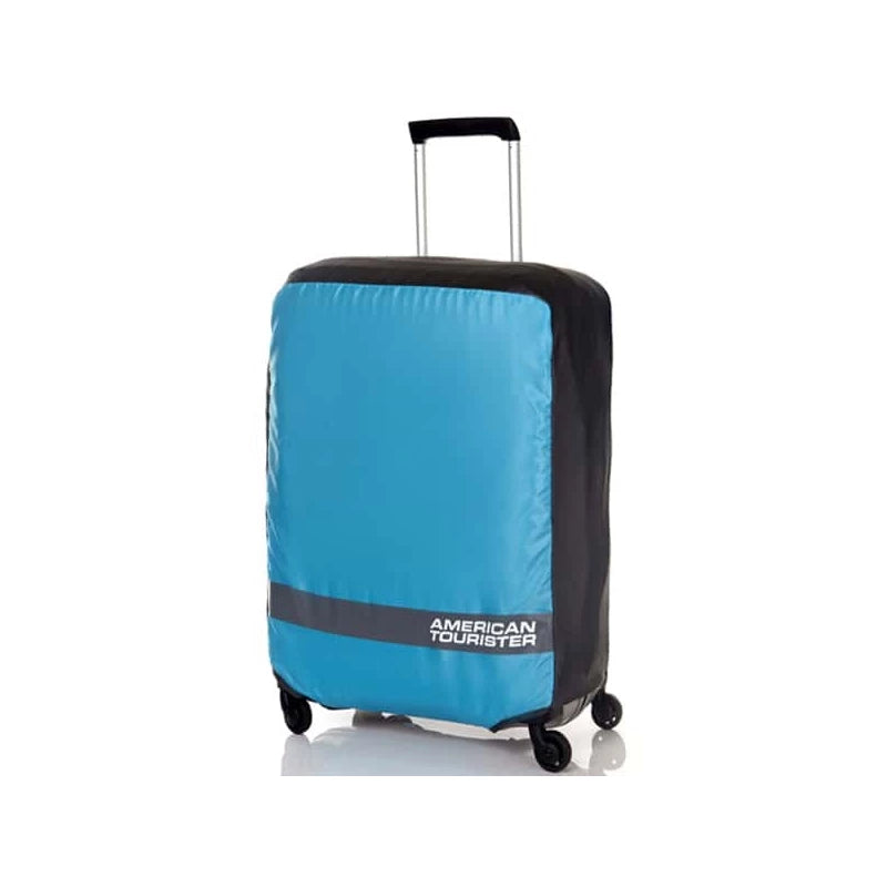 American Tourister Foldable Luggage Cover – Blue