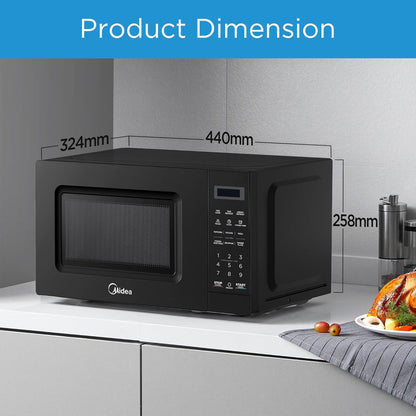 Midea Solo Microwave 20 L Digital (EM721BK)