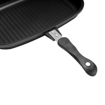 Royalford RF6619 Non-Stick Double-Sided Flip Grill Pan – Healthy Oil-Saving Design, 36 cm (RF6619)