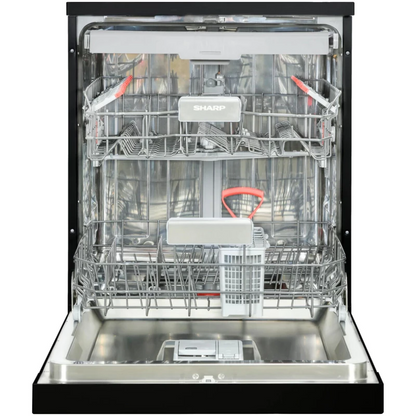 SHARP Dishwasher 14Sets * Programs 3Spray Arms Black (QW-V814A-BK3)