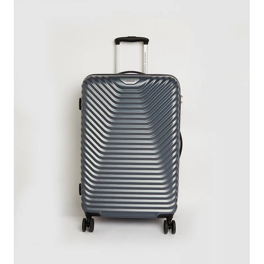 American Tourister SKY COVE Spinner, Medium Size Luggage, TSA Lock, Double Wheels, Scratch-Resistant, Organized Interior with Mesh Divider & Packing Straps