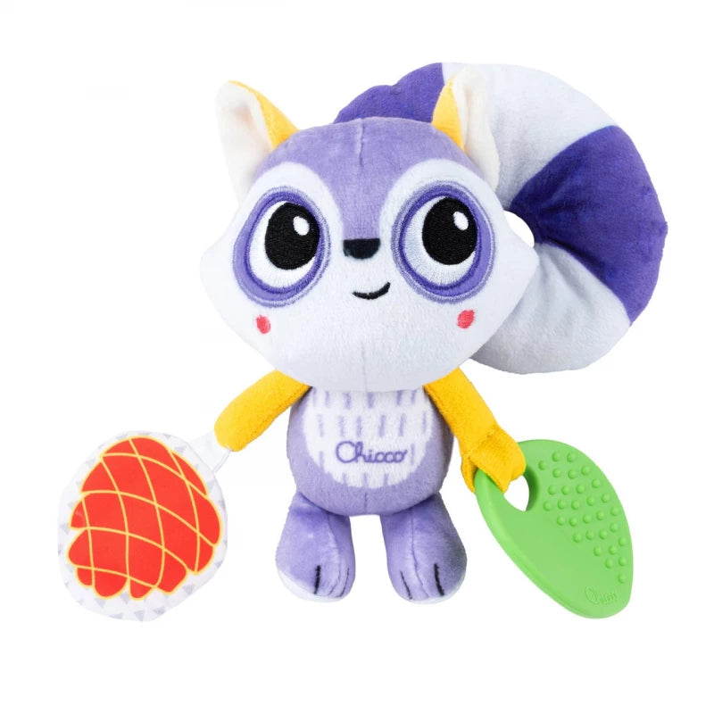 Chicco Racoon On the Go Stroller Rattle Toy with Teether