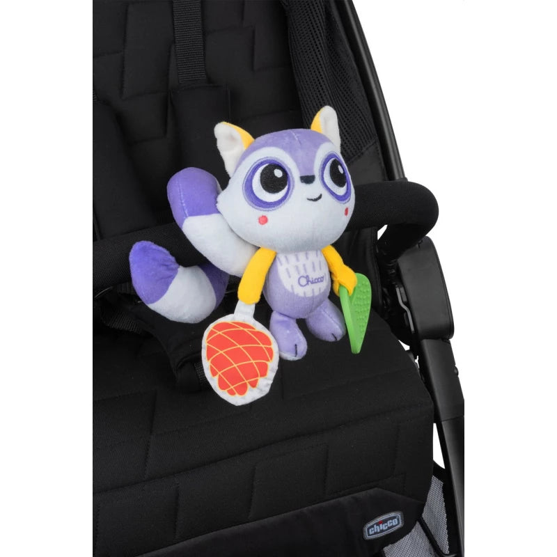 Chicco Racoon On the Go Stroller Rattle Toy with Teether