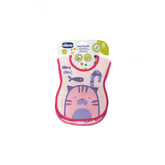 Chicco 2-Piece Weaning Bib Set for Babies 6M+
