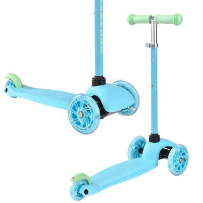 Bold Cube Teeny Blue 3-Wheel Kids Scooter lightweight and safe for toddlers and young children