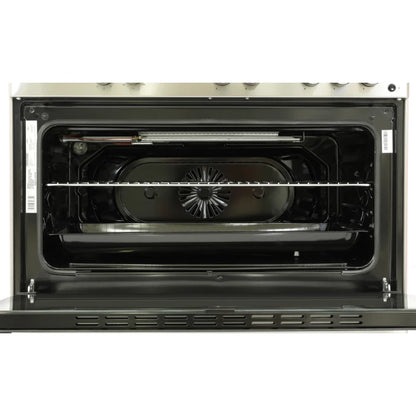 Electromatic 90cm Gas Cooker Stainless Steel with 5 Burners & Oven