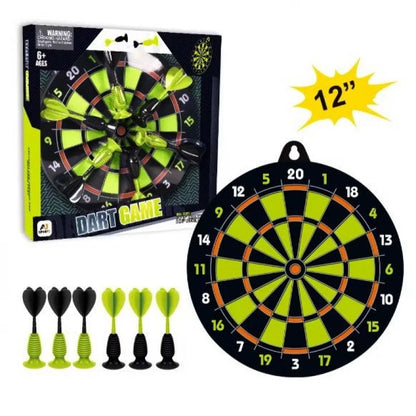 Aojie Sport – 12" Target Set with 6 Darts – Age 6+