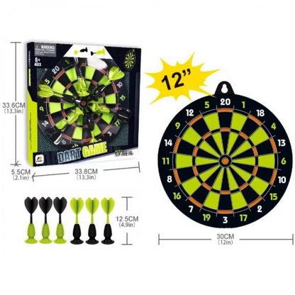 Aojie Sport – 12" Target Set with 6 Darts – Age 6+