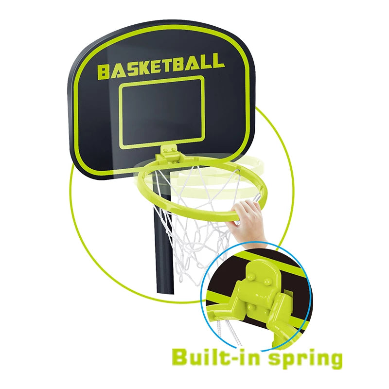 Aojie Sport Basketball Set for Kids - Adjustable Height