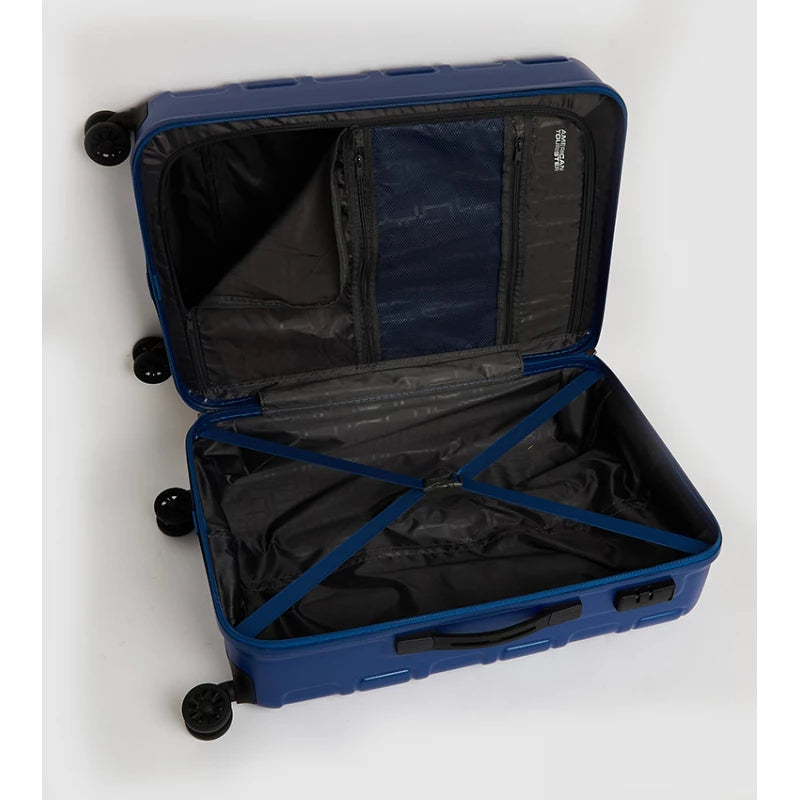 American Tourister Bricklane Spinner 68cm Oxford Blue Luggage with TSA Lock